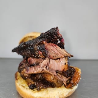 Sliced Or Chopped Brisket Sandwich